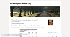 Desktop Screenshot of marketingstillmatters.wordpress.com