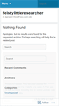 Mobile Screenshot of feistylittleresearcher.wordpress.com