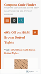 Mobile Screenshot of couponscodefinder.wordpress.com
