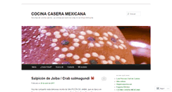 Desktop Screenshot of cocinacaseramexicana.wordpress.com