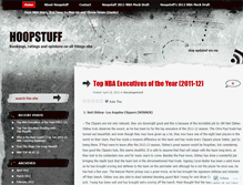 Tablet Screenshot of hoopstuff.wordpress.com