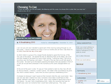 Tablet Screenshot of choosingtolive.wordpress.com