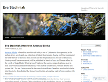 Tablet Screenshot of evastachniak.wordpress.com