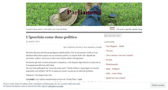 Desktop Screenshot of parliamoci.wordpress.com