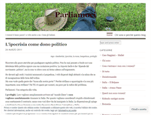 Tablet Screenshot of parliamoci.wordpress.com