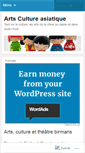Mobile Screenshot of cultureasiatique.wordpress.com