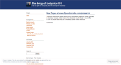 Desktop Screenshot of bobprice101.wordpress.com