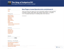 Tablet Screenshot of bobprice101.wordpress.com