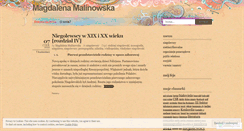 Desktop Screenshot of magdalenamalinowska.wordpress.com