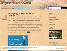 Tablet Screenshot of magdalenamalinowska.wordpress.com