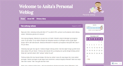 Desktop Screenshot of anita2506.wordpress.com