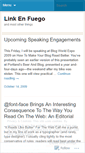Mobile Screenshot of linkenfuego.wordpress.com