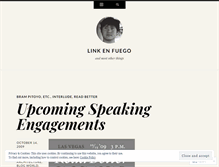 Tablet Screenshot of linkenfuego.wordpress.com