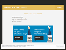 Tablet Screenshot of onehaikuaday.wordpress.com