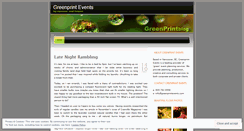 Desktop Screenshot of greenprintevents.wordpress.com