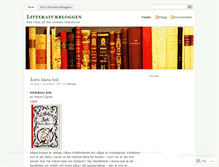 Tablet Screenshot of litteraturbloggen.wordpress.com