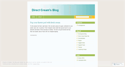 Desktop Screenshot of directcream.wordpress.com