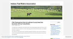 Desktop Screenshot of indianatrailridersassociation.wordpress.com