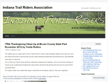 Tablet Screenshot of indianatrailridersassociation.wordpress.com