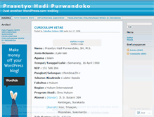 Tablet Screenshot of prasetyohp.wordpress.com