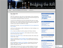 Tablet Screenshot of bridgingtherift.wordpress.com