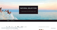 Desktop Screenshot of ichoosenaturalselection.wordpress.com