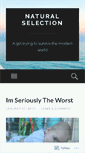 Mobile Screenshot of ichoosenaturalselection.wordpress.com