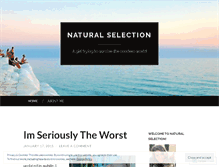 Tablet Screenshot of ichoosenaturalselection.wordpress.com