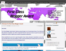 Tablet Screenshot of firstclassaward.wordpress.com