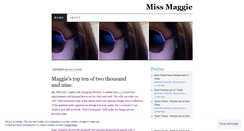 Desktop Screenshot of missmaggies.wordpress.com