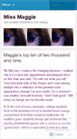 Mobile Screenshot of missmaggies.wordpress.com