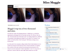 Tablet Screenshot of missmaggies.wordpress.com