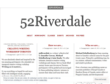 Tablet Screenshot of 52riverdale.wordpress.com