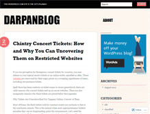 Tablet Screenshot of darpanblog.wordpress.com