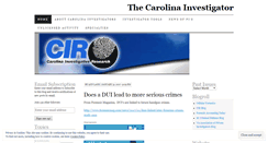 Desktop Screenshot of carolinainvestigator.wordpress.com
