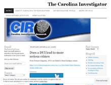 Tablet Screenshot of carolinainvestigator.wordpress.com
