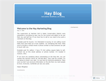 Tablet Screenshot of haymarketing.wordpress.com