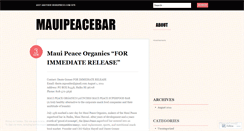 Desktop Screenshot of mauipeacebar.wordpress.com