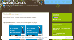 Desktop Screenshot of invinciblesummers.wordpress.com