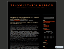 Tablet Screenshot of beamonstar.wordpress.com