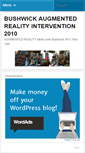 Mobile Screenshot of bushwickarintervention.wordpress.com