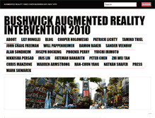 Tablet Screenshot of bushwickarintervention.wordpress.com