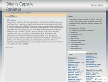 Tablet Screenshot of capsulereviews.wordpress.com