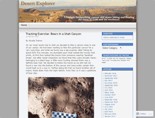 Tablet Screenshot of desertexplorer.wordpress.com