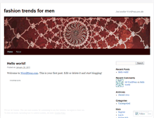 Tablet Screenshot of fashiontrends4men.wordpress.com