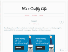 Tablet Screenshot of craftymomof3.wordpress.com