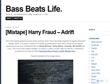 Tablet Screenshot of bassbeatslife.wordpress.com