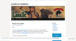 Desktop Screenshot of lasallecastellano.wordpress.com