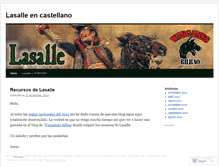 Tablet Screenshot of lasallecastellano.wordpress.com