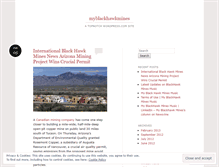 Tablet Screenshot of myblackhawkmines.wordpress.com